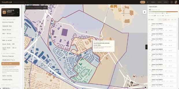 GospelGraph Census Tract Explorer
